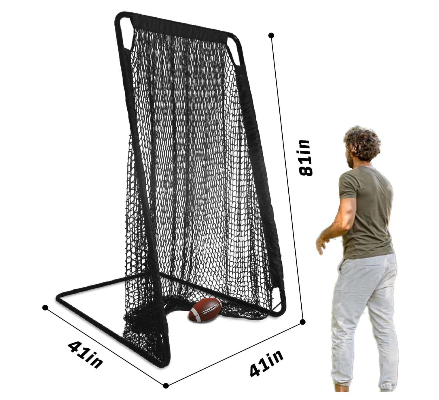 Kapler Football Kicking Net for Kicker 81’’x 41’’