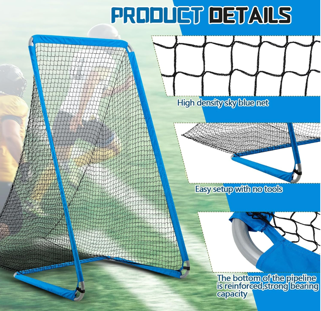 8 x 4 ft Kicking Net Football Kicking Cage