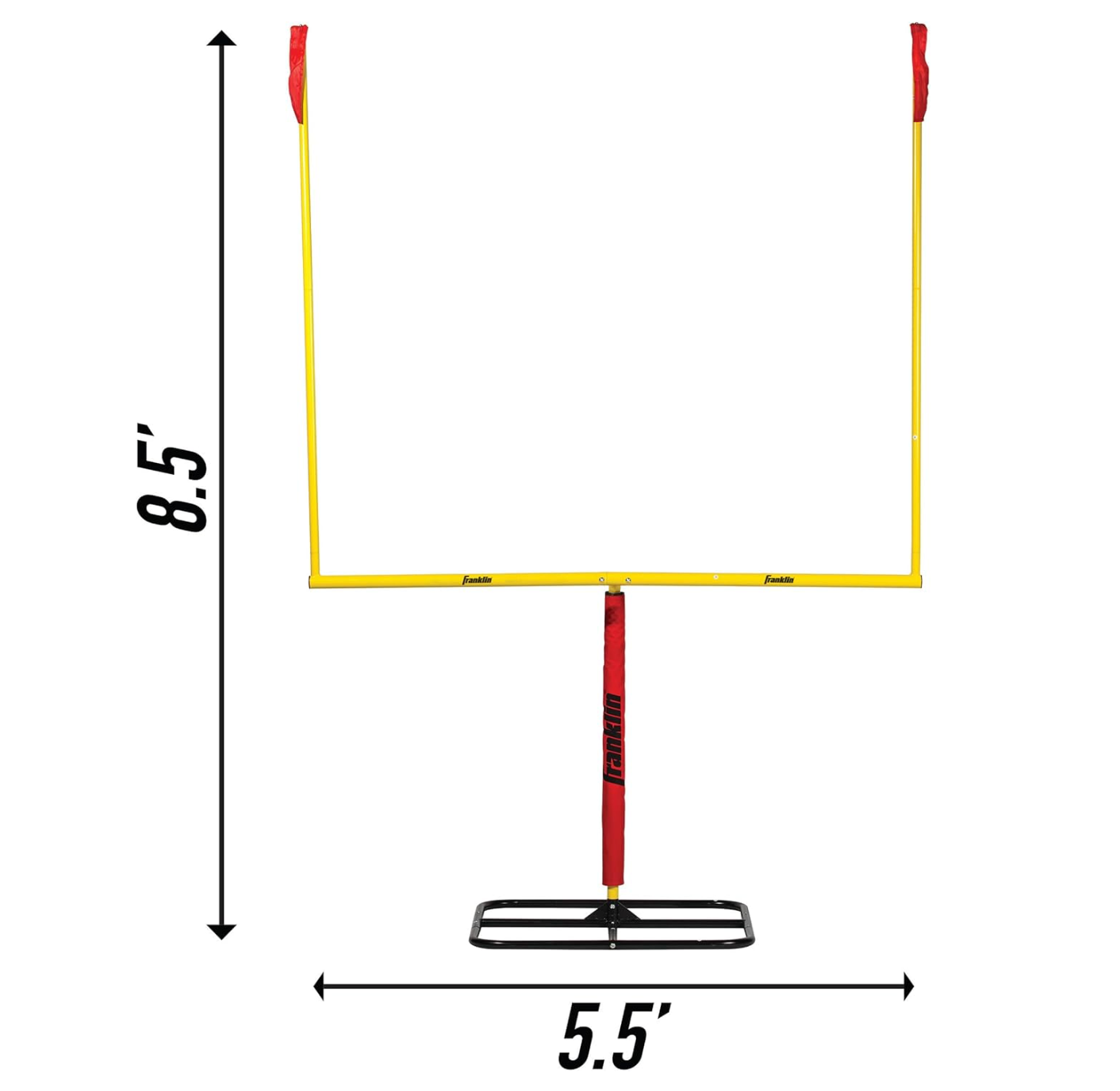Franklin Sports Authentic Steel Football Goal Post 8.5' x 5.5'