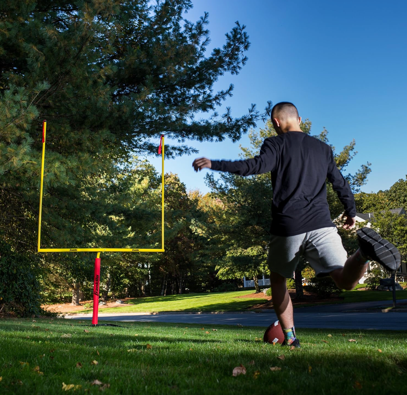 Franklin Sports Authentic Steel Football Goal Post 8.5' x 5.5'